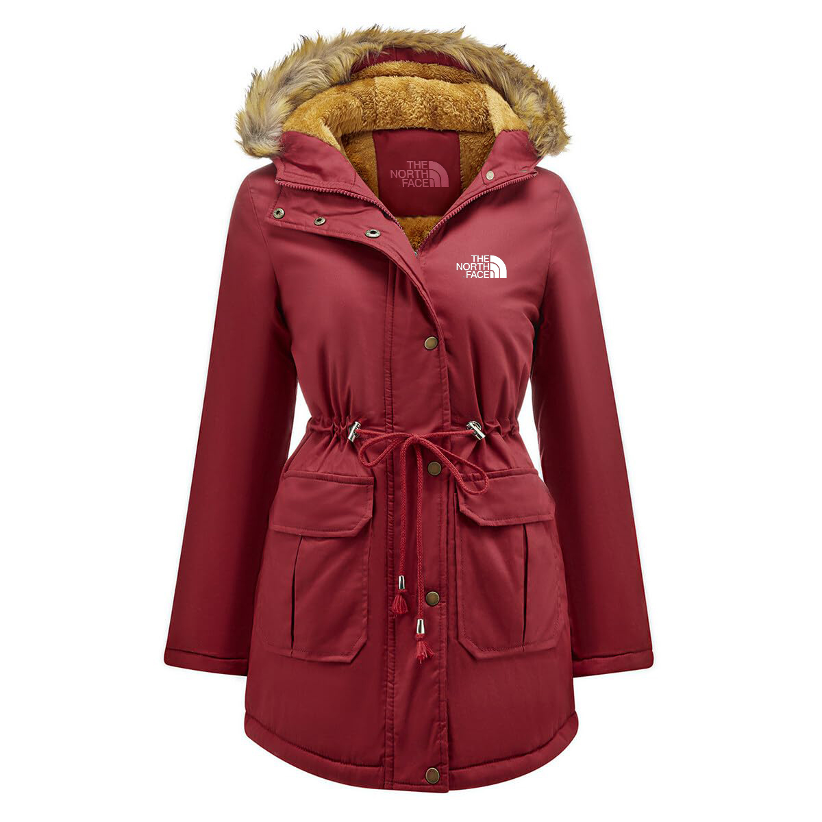 Cold -proof and velvet jacket lady large size